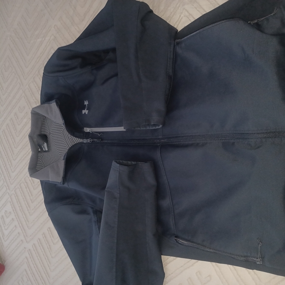 Under Armour Charcoal and Gray Zip-Up Jacket - Picture 4 of 4